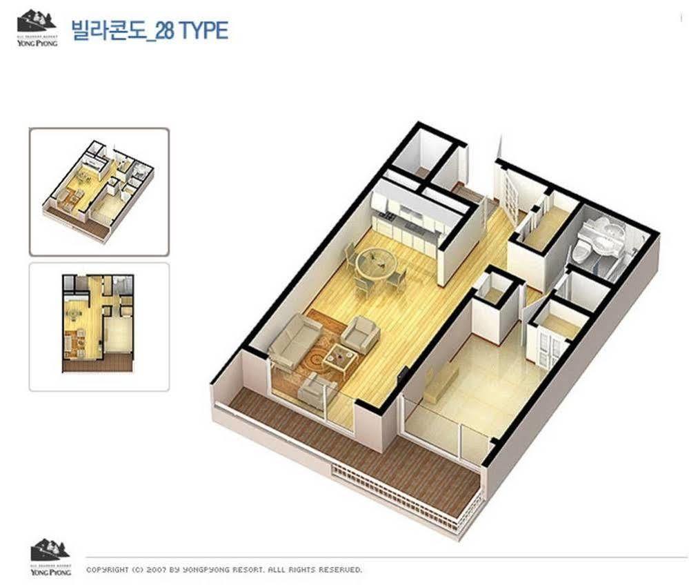 Yongpyong Resort Villa Condominium Pyeongchang Esterno foto